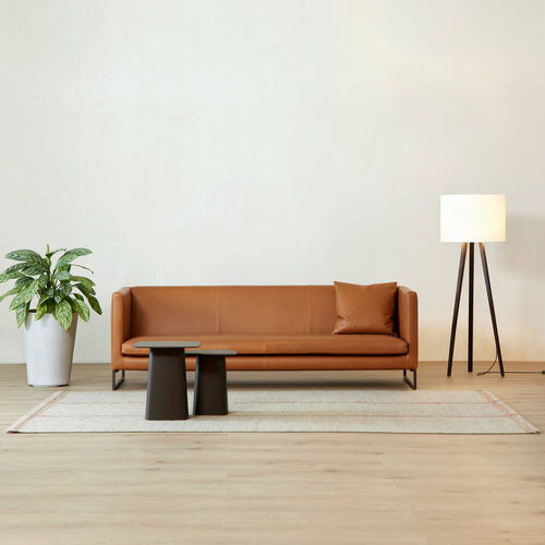 Divano contemporaneo - BIRD - Atelier Alinea - in tessuto / in pelle / marrone