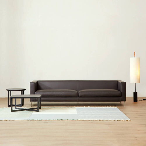 Divano contemporaneo - LIZARD - Atelier Alinea - in tessuto / in pelle / marrone