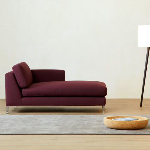 Dormeuse contemporanea - LIZARD DE LUXE - Atelier Alinea - in tessuto / in pelle / in acciaio