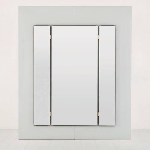 Specchio a muro - WELTI - Atelier Alinea - contemporaneo / rettangolare / in acciaio