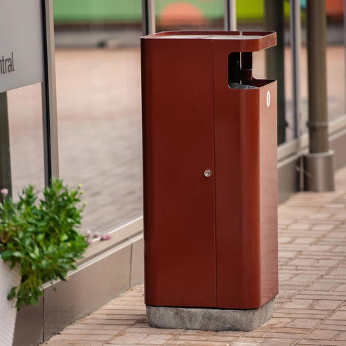 Portarifiuti in acciaio galvanizzato - FORUM  - Vestre - da esterno / per spazio pubblico / per zone urbane
