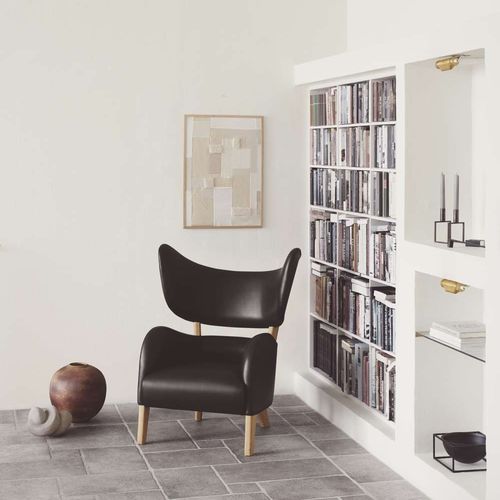 Poltrona design scandinavo - MY OWN  - by Lassen - in tessuto / in pelle / in rovere