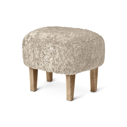 Poggiapiedi design scandinavo - INGEBORG - by Lassen - in tessuto / in pelle / in rovere