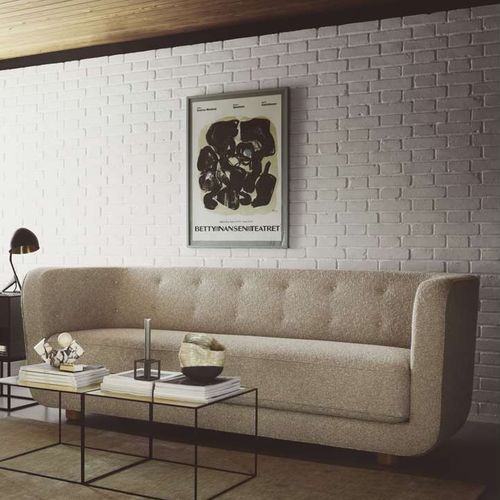 Divano contemporaneo - VILHELM - by Lassen - in tessuto / in pelle / in pelle di pecora