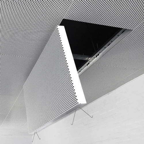 Controsoffitto in acciaio - DAMPA&reg; Spring - DAMPA - a quadrotte / da interno / acustico