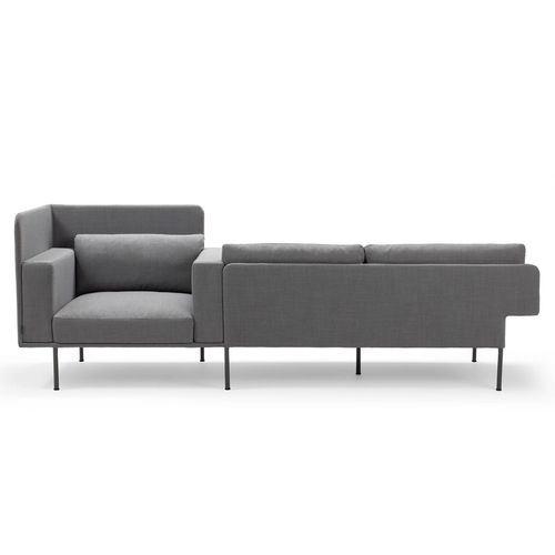 Divano modulare - VARILOUNGE - OFFECCT - design scandinavo / in tessuto / grigio