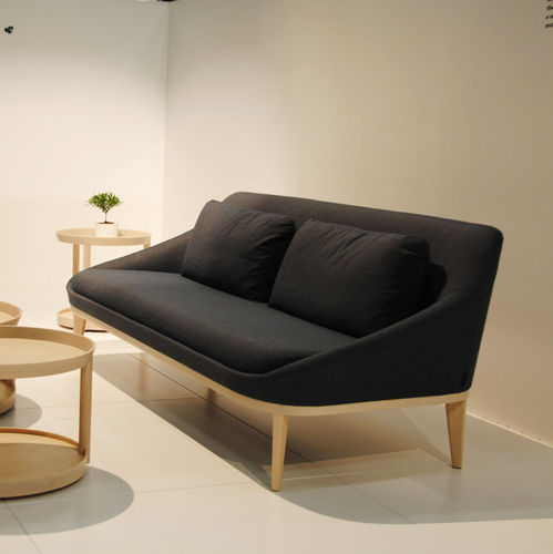 Divano contemporaneo - EZY - OFFECCT - in tessuto / in pelle / nero