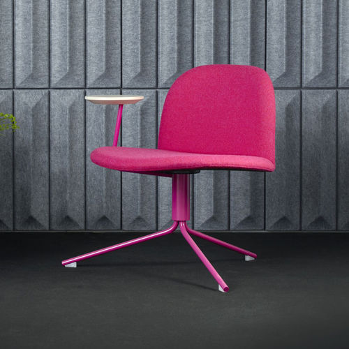 Sedia visitatore contemporanea - SATELLITE - OFFECCT - da interno / in tessuto / in pelle