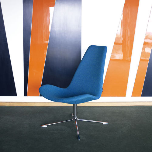 Poltrona visitatore contemporanea - SPOON - OFFECCT - in pelle / in tessuto / in cromo