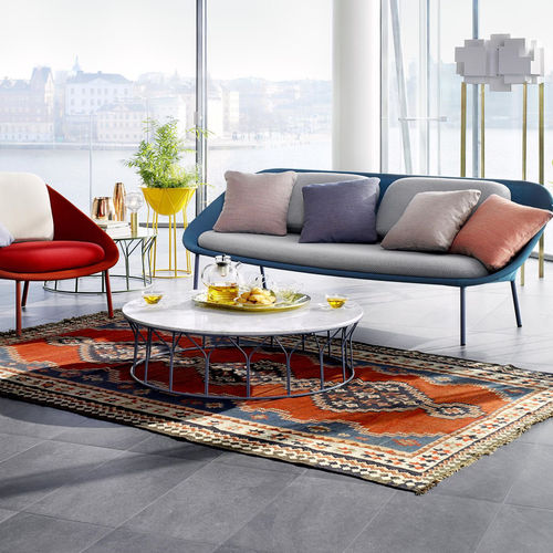 Tavolino basso contemporaneo - CIRCUS - OFFECCT - in MDF / in metallo / rotondo