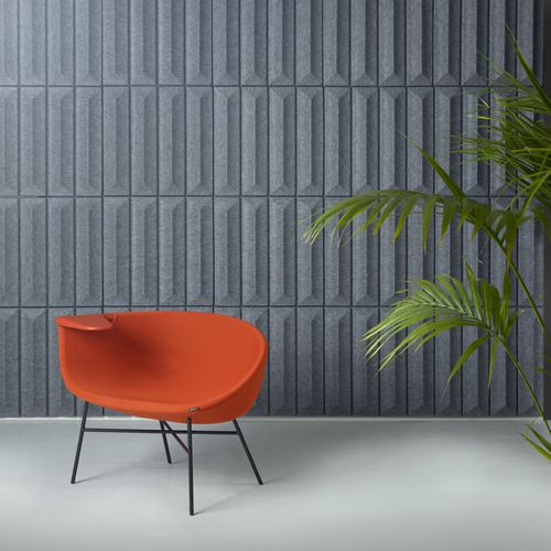 Pannello acustico a muro - SOUNDWAVE CERAMIC - OFFECCT - in fibra di poliestere / rettangolare / colorato
