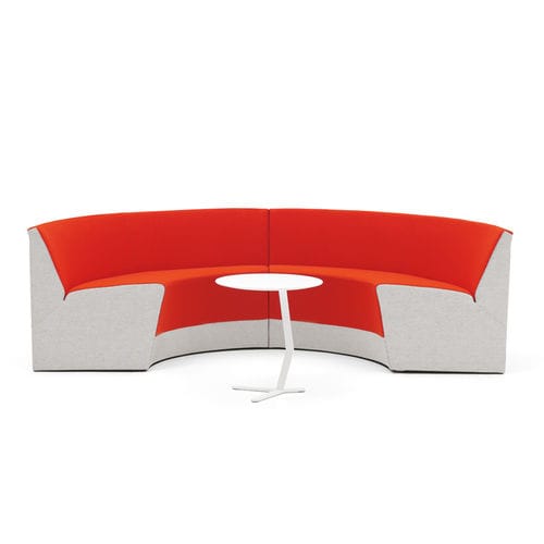 Divanetto imbottito modulare - KING - OFFECCT - contemporaneo / in tessuto / in pelle