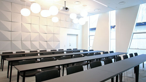 Pannello acustico a muro - SOUNDWAVE® BELLA - OFFECCT - in fibra di poliestere / geometrico / per d'auditorium