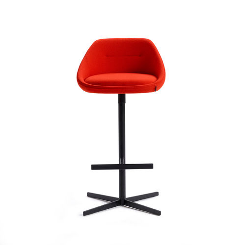 Sedia alta contemporanea - EZY - OFFECCT - da interno / in tessuto / in pelle