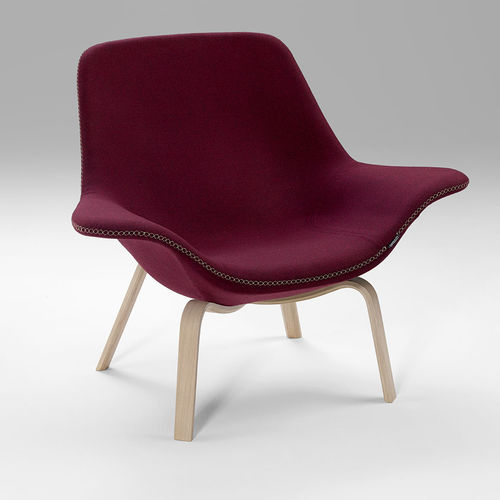Poltrona visitatore contemporanea - OYSTER - OFFECCT - in pelle / in tessuto / in metallo