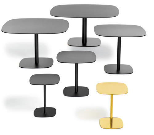 Tavolo da bistrot contemporaneo - NOBIS - OFFECCT - in laminato / in ottone / in rame