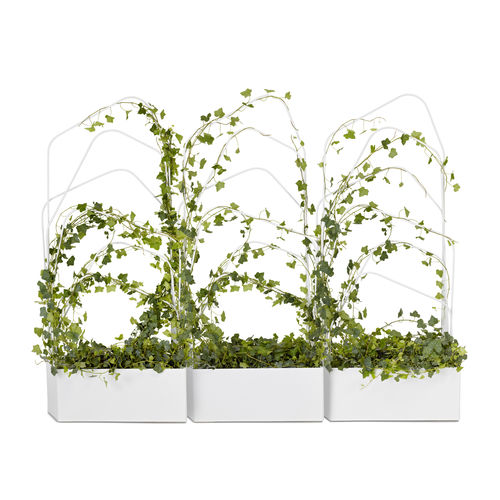 Vaso da giardino in metallo - GREEN DIVIDER - OFFECCT - rettangolare / con graticolato