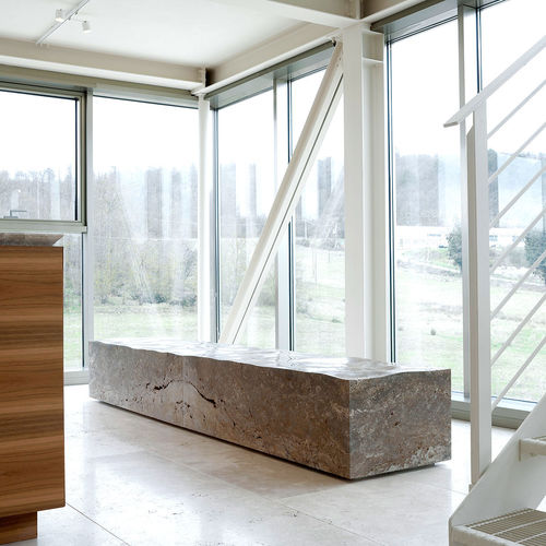 Panca contemporanea - BANCA byMarco W. Fagioli ed Emanuel Gargano - Vaselli Marmi - in pietra