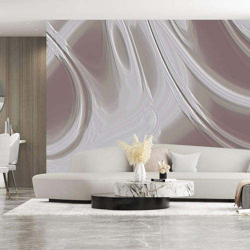 Carta da parati contemporanea - Volutes de brume - Arta WallDeco - con motivi naturali / panoramica / personalizzabile