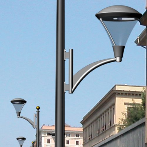 Lampione urbano - LEMAN LRA-9100 - ROS Iluminación - classico / in alluminio / in acciaio inossidabile