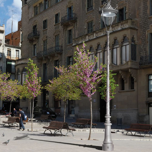 Lampione urbano - RAMBLA DRA/LC - ROS Iluminación - classico / in metallo / LED