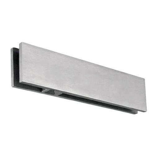 Morsetto per vetro in acciaio - FLAT - Trivel - in acciaio inossidabile / in vetro / per porta