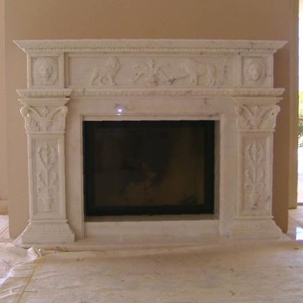 Cornice per camino classica - LC-200 - Leonardo Caminetti GmbH - in marmo