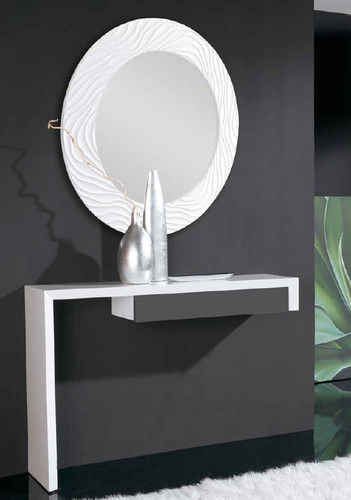 Consolle contemporanea - WAVE-2 - Vettas Mobiliario - in legno laccato / rettangolare / con specchio