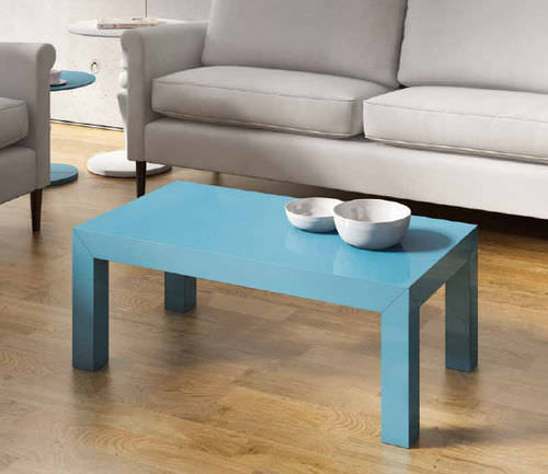 Tavolino basso contemporaneo - MASSI - Vettas Mobiliario - in legno laccato / rettangolare / per uso residenziale