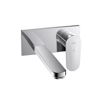 Miscelatore per lavabo - 11.382.03 - KWC AG - da parete / in metallo cromato / da bagno