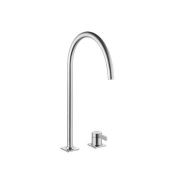 Miscelatore da appoggio - 10.392.023.700FL - KWC AG - in metallo cromato / da cucina / 2 fori