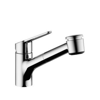 Miscelatore da appoggio - 10.371.033.000FL - KWC AG - in metallo cromato / da cucina / 1 foro
