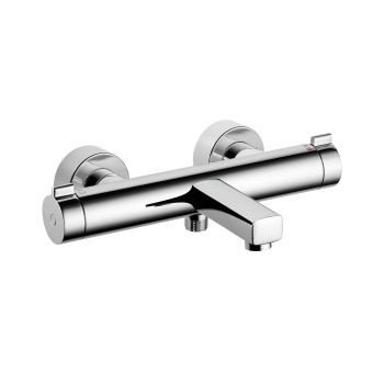 Miscelatore doppio comando da doccia - 26.009.733.000 - KWC AG - da parete / termostatico / in metallo cromato