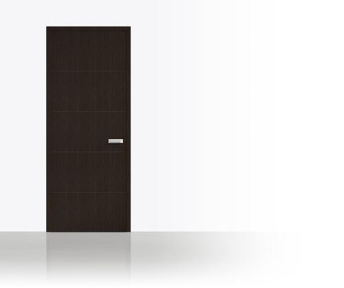 Porta da interno - LINES : DESIGN PURE GEORGE - Bod'or KTM - impiallacciata in legno / scorrevole / a bilico