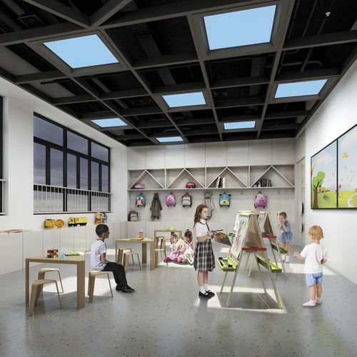 Luce da incasso a soffitto - WAOUH CIRCADIEN  - RESISTEX - LED / quadrata / rettangolare