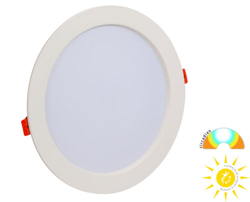 Downlight da incasso a soffitto - DOLED CIRCADIEN - RESISTEX - LED / rotondo / IP44