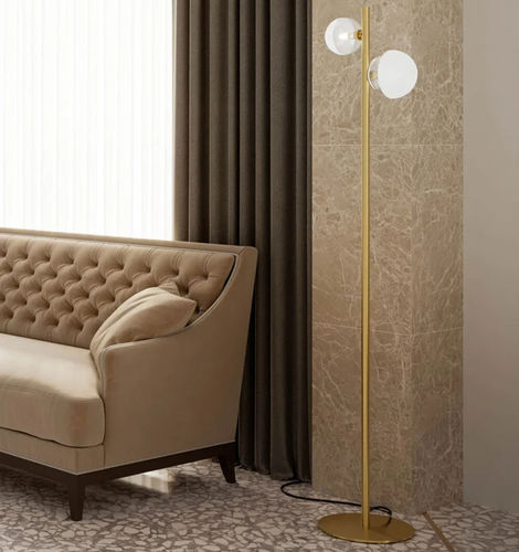 Lampada da terra - MOLECOLA - IL FANALE - in ottone / in vetro / classica