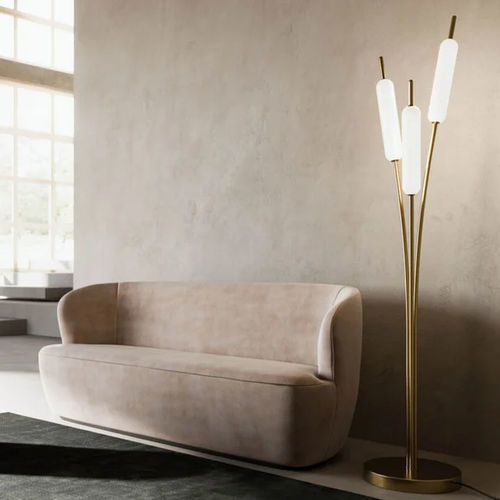 Lampada da terra - Typha - IL FANALE - in ottone / in vetro / contemporanea