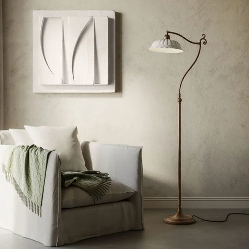 Lampada da terra - ANITA - IL FANALE - in ottone / in ceramica / classica