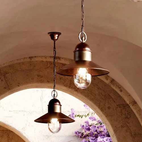 Lampada a sospensione - BORGO - IL FANALE - in ottone / in rame / classica