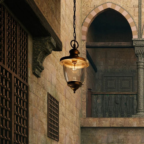 Lampada a sospensione - VENEZIA - IL FANALE - in ottone / in rame / in vetro