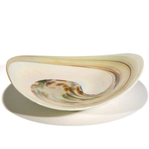 Piatto fondo - FOSSILI - Yalo Murano srl - in vetro di Murano / contract / a motivi