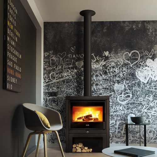 Stufa a legna - HAUT LÉMAN - DEVILLE - 8 kW / da appoggio / contemporanea