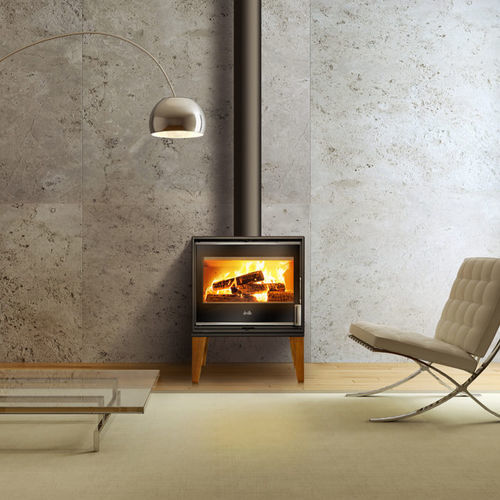 Stufa a legna - PARELOUP - DEVILLE - 8 kW / da appoggio / contemporanea