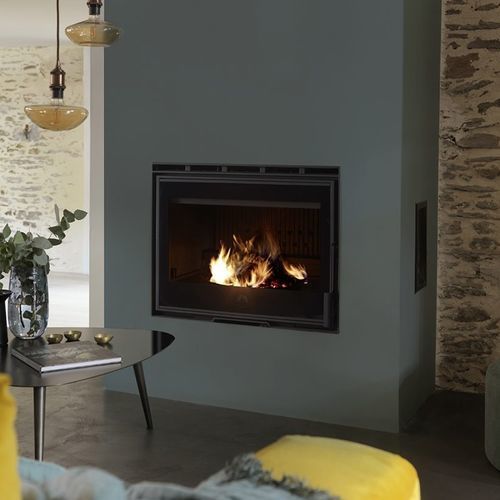 Inserto per camini a legna - JOYAU 65 Vision HPE Turbo - DEVILLE - in ghisa / contemporaneo