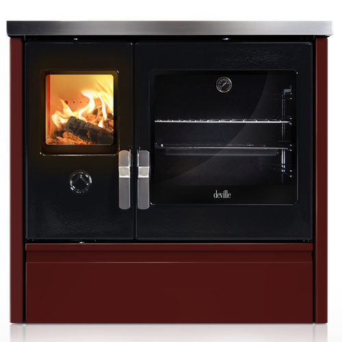 Blocco cottura a legna - MÉLISSE 90 - DEVILLE - 1  fuoco / 1 forno / classe A