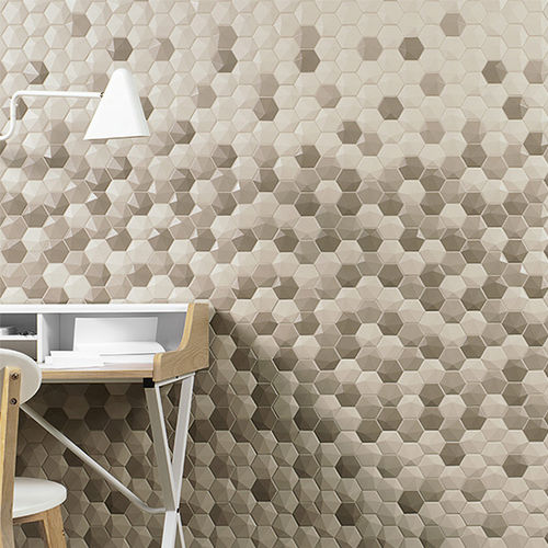 Mosaico in gres porcellanato - 3D HEX - NATUCER - 3D / satinato / da interno