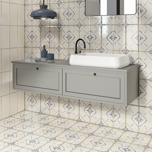 Piastrella in gres porcellanato - FRAME - NATUCER - lucida / da interno / da bagno