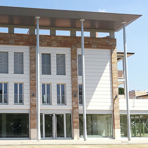 Rivestimento di facciata in fogli - SPECIAL - Arredo di Pietra srl - in travertino / in pietra naturale / orizzontale