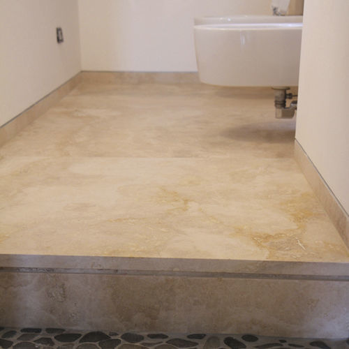 Battiscopa beige - Arredo di Pietra srl - marrone / in travertino / rettangolare